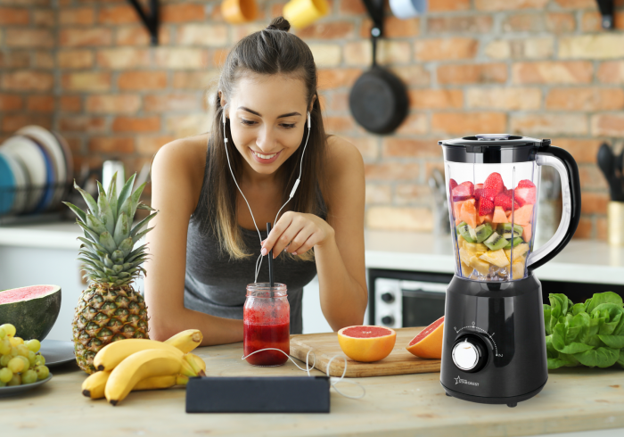 RESIGILAT - Blender STARCREST STB-15500B, 500 W, 1.5 l, 2 viteze + functie Pulse, Negru [3]