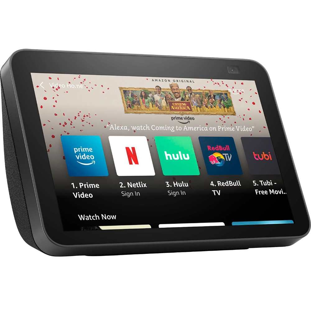 Boxa inteligenta Amazon Echo Show 8 (1nd Gen), 8 Touch Screen, Camera 13 MP, Wi-Fi, Bluetooth, Negru