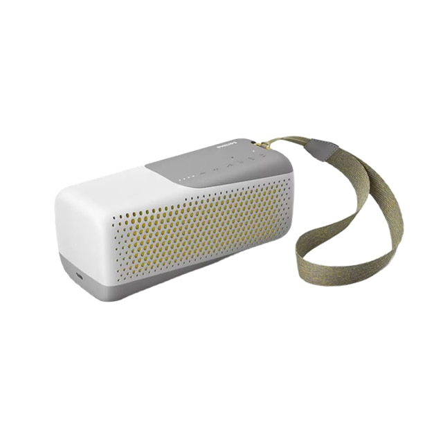 Boxa portabila wireless Philips TAS4807W 00, Bluetooth, 10W, redare 12 h, microfon, IP67, alb gri