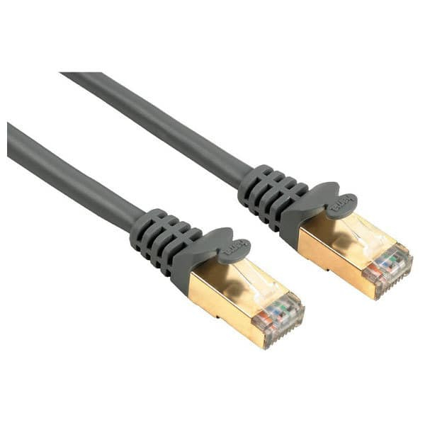Cablu de retea STP Cat5e HAMA 41895, 3m, gri