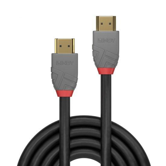 Cablu Lindy 2m High Speed HDMI, latime de banda 48Gbps, 10240x4320 120Hz, Anthra Line