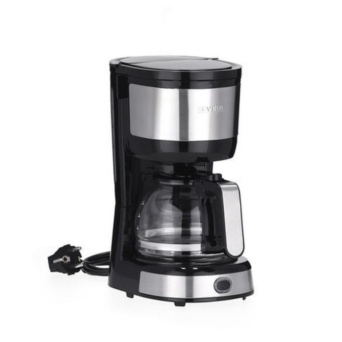 Cafetiera Severin KA 4808, putere 750 W, recipient sticla 0.5 L, 4 cesti, functie mentinere la cald, inox negru