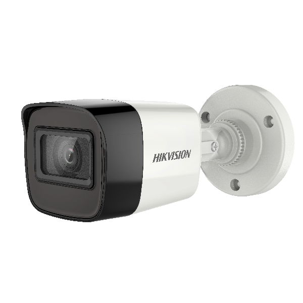 Camera de supraveghere Hikvision MINI BULLET DS-2CE16H0T-ITE 3.6mm C fixed focal lens, Smart IR, up to 20 m IR distance, Transmits both HD video and power over the same coaxial cable,IP 5MP IP67, Mat
