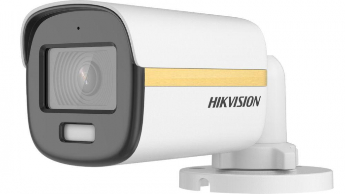 Camera de supraveghere Hikvision Turbo HD Bullet DS-2CE10DFT-FS(2.8mm); 2MP, Color Vu - imagini color pe timp de noapte, senzor: 2 MP CMOS, rezol...