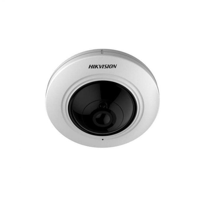 Camera de supraveghere Hikvision TurboHD FishEye DS-2CC52H1T-FITS (1.1mm); 1.1mm Lens; 5MP, 12.5fps 5MP, 180 panoramic view, EXIR; 20m IR; Indoo...