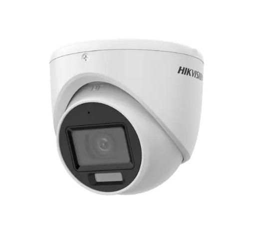 Camera de supraveghere Hikvision Turret DS-2CE76K0T-LMFS(2.8MM) 5MP; Smart Hybrid Light Audio; Senzor: 3K CMOS; Rezolutie 5MP; Iluminare: 0.01 Lux (F1.6, AGC ON), 0 Lux with IR, Day Night ICR; Le