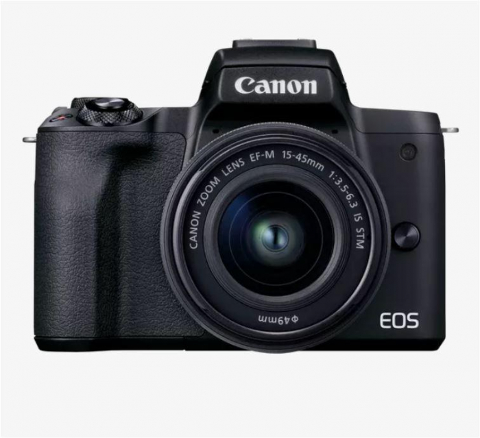 Camera foto Canon EOS M50 Mark II, Black KIT EF-M15-45 IS STM, 24.1 MP, DIGIC 8, ecran 3 LCD touchscreen, micro USB, Bluetooth, WI-FI, micro HDMI, 3.5mm jack microfon, Dual Pixel CMOS AF System, Rafa