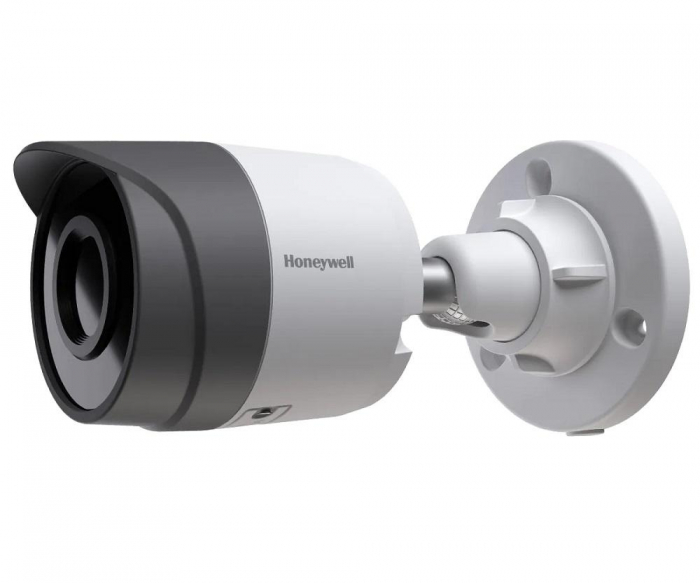 Camera Honeywell IP Bullet seria 30, 5MP, HC30WB5R1,TDN, WDR 120dB, lentila fixa 4mm, PoE, IP66, conform cu NDAA sectiunea 889, conform cu PCI-DSS, card SD 256GB, H.265, criptare a stream-ului video T