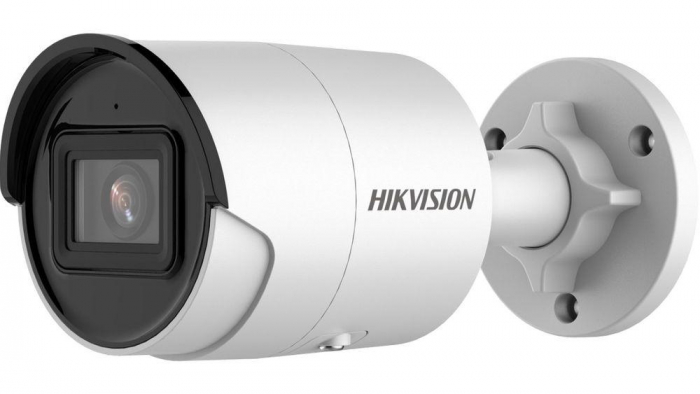 Camera supraveghere Hikvision IP bullet DS-2CD2066G2-IU(2.8mm) C, 6MP, low-light powered by Darkfighter, Acusens - filtrarea alarmelor false dupa...