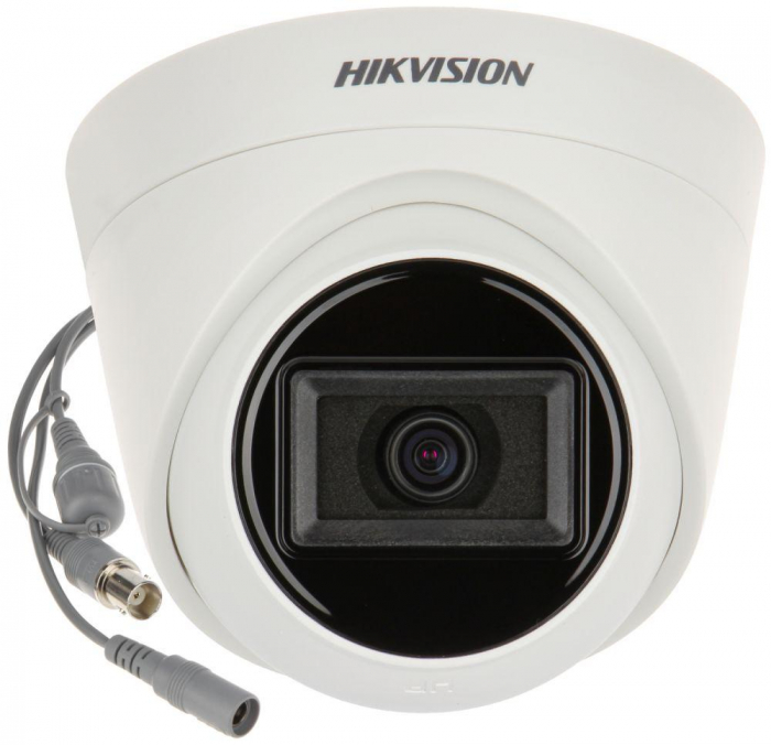 Camera supraveghere Hikvision Turbo HD turret DS-2CE78H0T-IT3F(2.8mm) (C), 5MP, rezolutie: 2560 A 1944 (5M 20fps, 4M 30fp), luminare: 0.01 Lux (F...