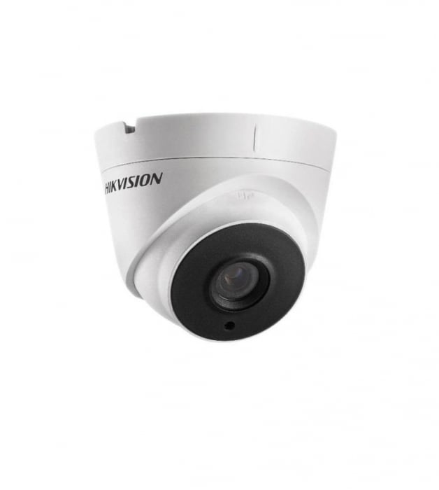 Camera supraveghere Hikvision TurboHD turret DS-2CE56D0T-IT1E(2.8mm), 2MP, PoC, rezolutie 1920A 1080 25fps, iluminare 0.01 Lux (F1.2, AGC ON), 0 Lux cu IR, lentila 2.8mm, distanta IR 20m, EXIR 2.0, sm