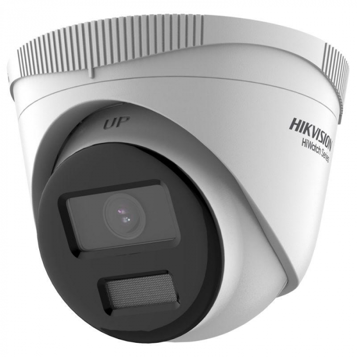 Camera supraveghere Hiwatch IP turret HWI-T249H 2.8mm C, 4MP, rezolutie: 2560 A 1440 20fps. Iluminare: color: 0.01 Lux (F1.2, AGC ON), 0.028Lux (F2.0, AGC ON), lentila: 2.8mm, distanta IR: 30 m, 12