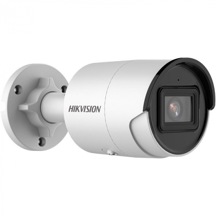 Camera supraveghere IP bullet Hikvision DS-2CD2086G2-IU(C)(2.8mm); 8MP; low-light powered by Darkfighter, Acusens -Human and vehicle classification alarm based on deep learning, microfon audio incorpo
