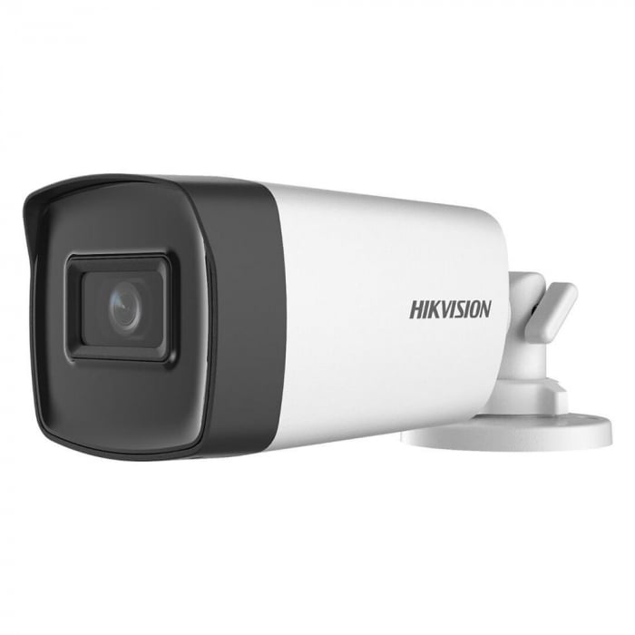 Camera supraveghere Turbo HD bullet Hikvision DS-2CE17H0T-IT3E(2.8mm) C, 5MP, POC, rezolutie 2560 A 1944 20fps, iluminare 0.01 Lux (F2.0, AGC ON), 0 Lux cu IR, lentila 2.8mm, distanta IR 40m, Digit