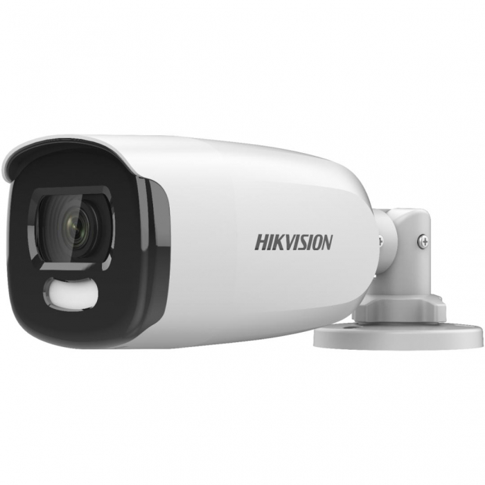 Camera supraveghere Turbo HD bullet HikvisionDS-2CE12HFT-F(3.6mm); 5MP, ColorVU - vizualizare imagini color pe timp de noapte; 5 MP CMOS, rezolutie: 2560 A 1944 20fps, iluminare: 0.0005 Lux (F1.0,