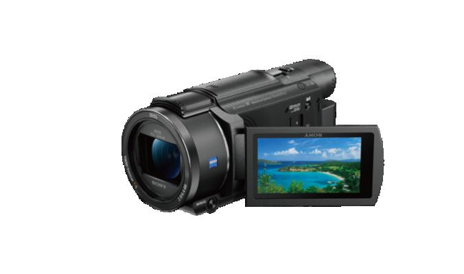 Camera Video Sony Action FDR-AX53 4K, Senzor CMOS Exmor R cuiluminaredin spate de tip 1 2,5 (7,20 mm), ZEISS Vario-Sonnar T ,zoomoptic 20x,rezolutie video: XAVC S 4K: 3840x2160 30p(NTSC) 25p(PAL),