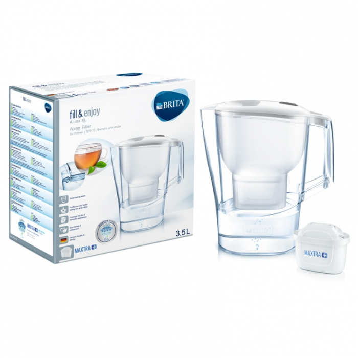 Cana filtranta Brita Aluna XL, 3.5 L, Alba + filtru Brita