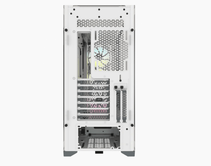 Carcasa Corsair iCUE 5000X RGB Tempered Glass Mid-Tower ATX PC Smart Case , White Case Dimensions 520mm x 245mm x 520mm Maximum GPU Length 400 M...