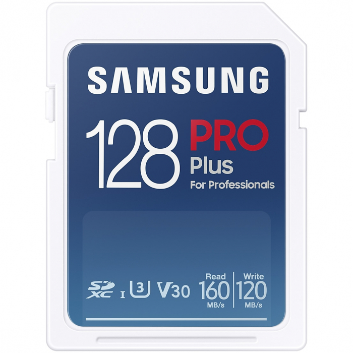 Card de Memorie SDXC Samsung PRO Plus, MB-SD128K EU,128GB, Clasa U1, V10
