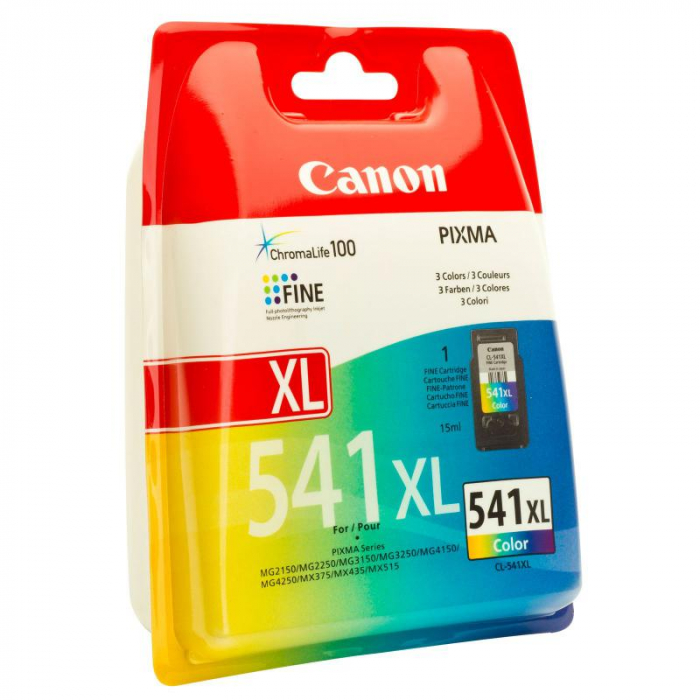 Cartus cerneala Canon CL-541XL, color, capacitate 21ml 600 pagini, pentru Canon Pixma MG2150, Pixma MG2250, Pixma MG3150, Pixma MG3250, Pixma MG3550, Pixma MG4150, Pixma MG4250, Pixma MX375, Pixma M