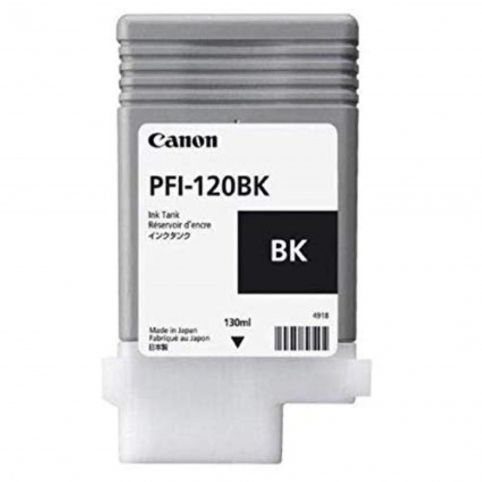Cartus cerneala Canon PFI-120BK, black, capacitate 130ml, pentru Canon TM 200 205 300 305.