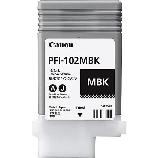Cartus cerneala Canon PFI-120MBK, matte black, capacitate 130ml, pentru Canon TM 200 205 300 305.