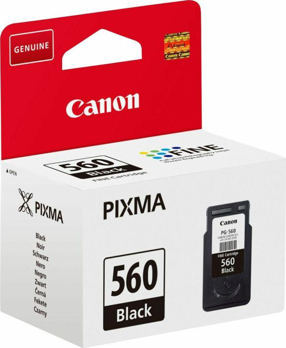 Cartus cerneala Canon PG-560, black, capacitate 7.5ml 180 pagini, pentru PIXMA TS5350, PIXMA TS5351, PIXMA TS5352.