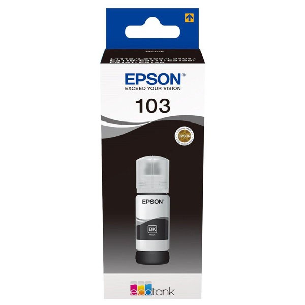 Cartus cerneala Epson 103 ECOTANK , black, capacitate 70ml, pentru L1110, L1110 CIS, L1110 MEAF, L3100 CIS, L3101 CIS, L3110, L3110 CIS, L3110 MEAF, L3111, L3111.