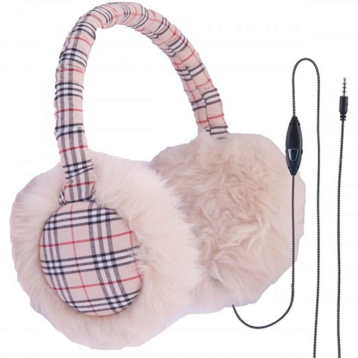 Casti cu fir cellularline cortina1, roz