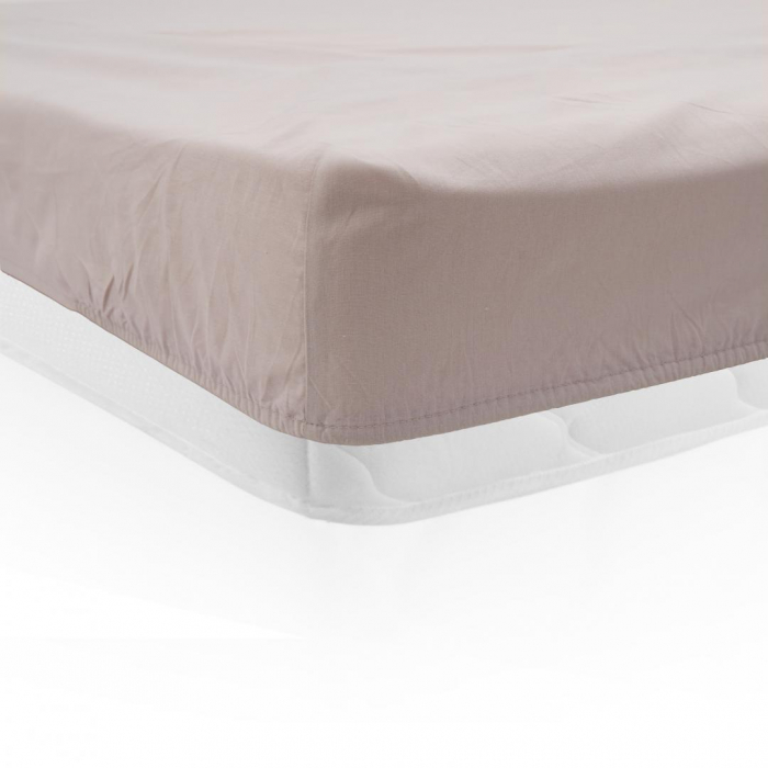 CEARCEAF PAT CU ELASTIC 140X200 CM CREM