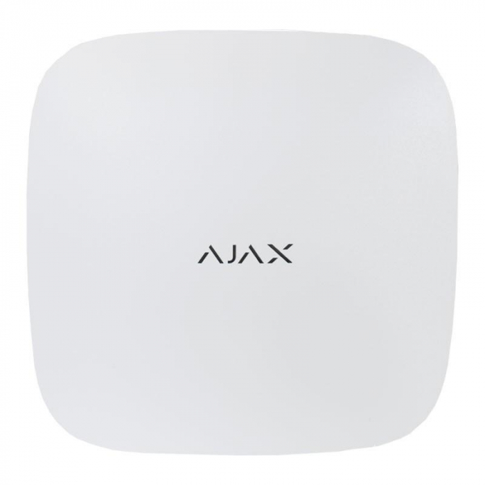 Centrala alarma AJAX Hub2 Plus - alb, 2xSIM, 4G 3G 2G, Ethernet, Wi-Fi - AJAX; Dispozitive conectate: 200, Utilizatori: 200, Incaperi: 50, Partitii: 25, Video: 100 camere sau DVR-uri, Sirene conecta