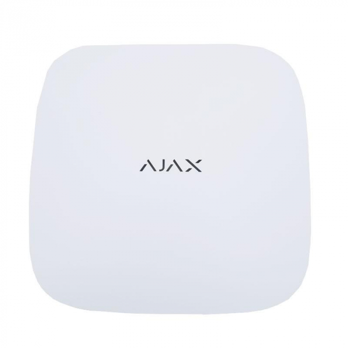 Centrala alarma wireless AJAX Hub2 - alb, 2xSIM 2G, Ethernet - AJAX; Dispozitive conectate: 100, Utilizatori: 50, Incaperi: 50, Partitii: 9,Video: 25 camere sau DVR-uri, Sirene conectate: 10, Scenarii
