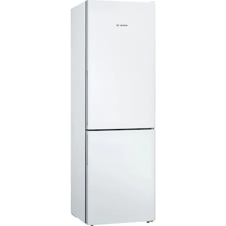 Combina frigorifica Bosch KGV36VWEA, Capacitate 308 l, Clasa E, Low Frost, Iluminare LED, Vario Zone, Vita Fresh, H 186 cm, Alb