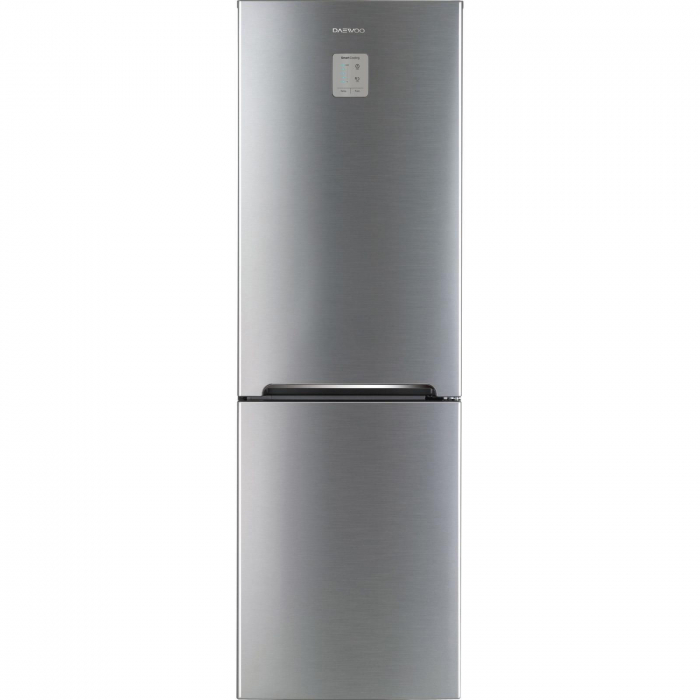 Combina frigorifica Daewoo RN-309GDPM, 305 l, Full No Frost, Iluminare LED, Clasa A++, H 187 cm, Inox