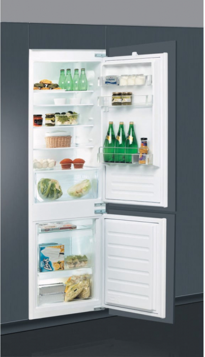 Combina frigorifica incorporabila Whirlpool ART 65021, 273l, Clasa F, LessFrost, Fresh Box, H 177 cm, Alb