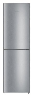 Combina frigorifica Liebherr CNel 4713, 328 L, No Frost, Display, Control taste, Raft sticle, Alarma usa, H 201.1 cm, Clasa A++, Argintiu