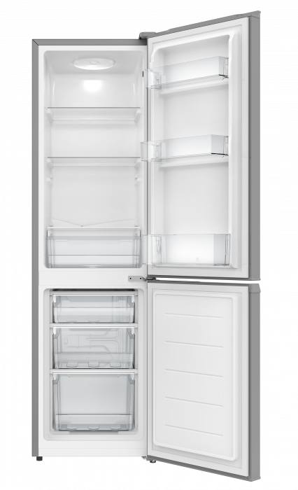 Combina frigorifica STARCREST SC-170IX-E, 170 L, Clasa E, Less Frost, Termostat reglabil, Iluminare LED, Suprafata Inox antiamprenta, Picioare ajustabile, Usi reversibile, H 151.8 cm, Inox [2]