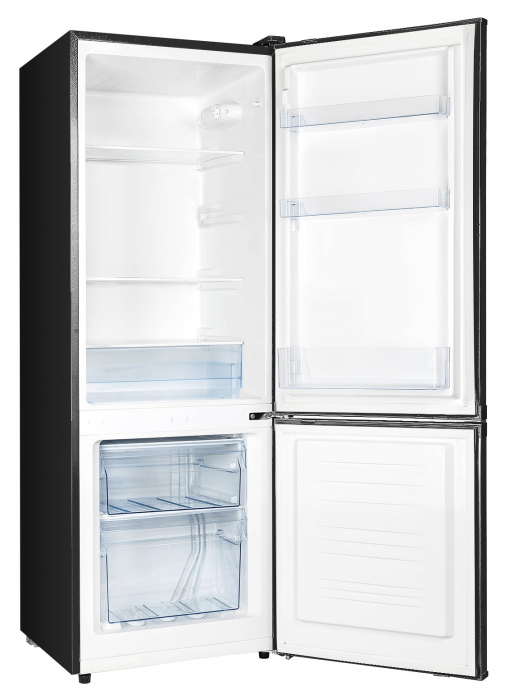 Combina frigorifica STARCREST SRCF-154BK, Clasa E, Capacitate 154 L, Iluminare interioara, H 143 cm, Negru [2]