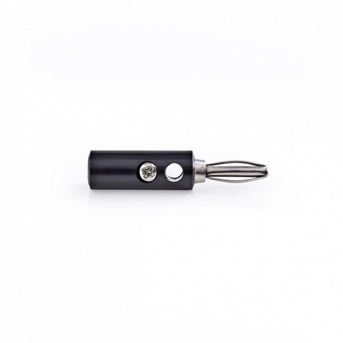 Conector banana tata nedis, set 25 bucati, negru