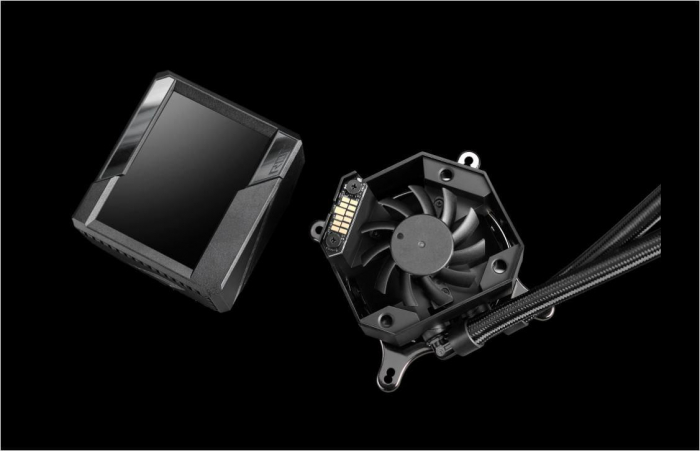 Cooler CPU Asus ROG Ryujin II 240 ARGB, racire cu lichid, 2x Fan 2000 PWM 120mm radiator fans, baza cupru, Intel: LGA 1700, 1200, 115x, 2011, 201...