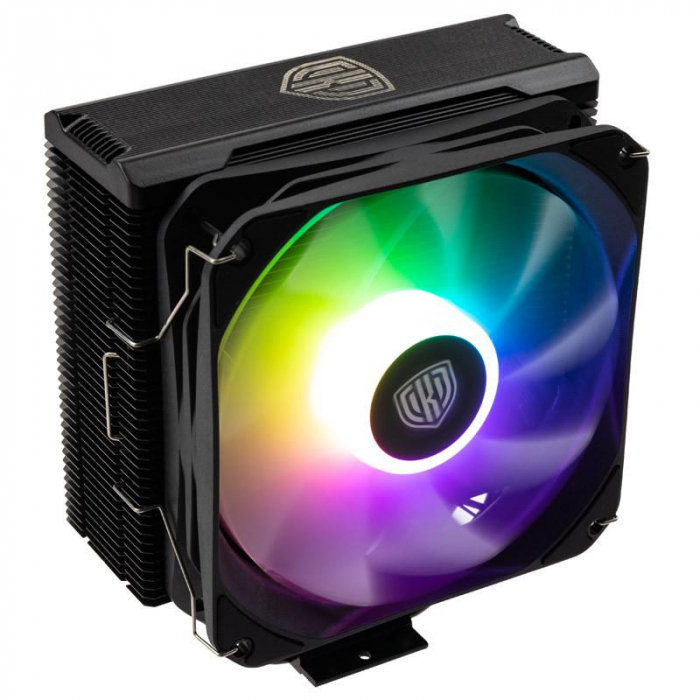 Cooler Kolink Umbra EX180 ARGB CPU 120mm Noise: max. 28.6 dB(A), Speed: 800 -1,800 rpm, Voltage range: 7 - 12 V