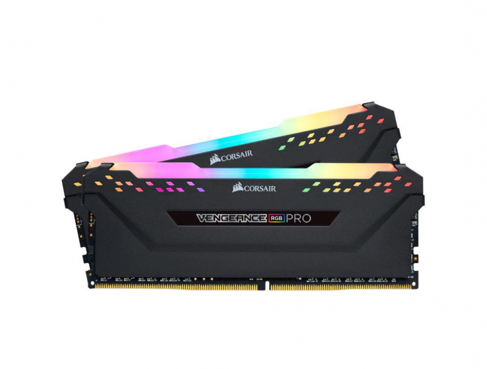 Corsair memory kit, vengeance rgb pro, 32gb ddr4 (2x16gb), 3600 mhz, spd speed 2133mhz, spd voltage: 1.35v, performance profile: xmp 2.0, memory ...