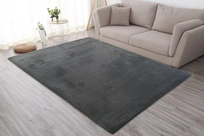 Covor Heinner Shaggy soft blanita Antracit 70x140 cm