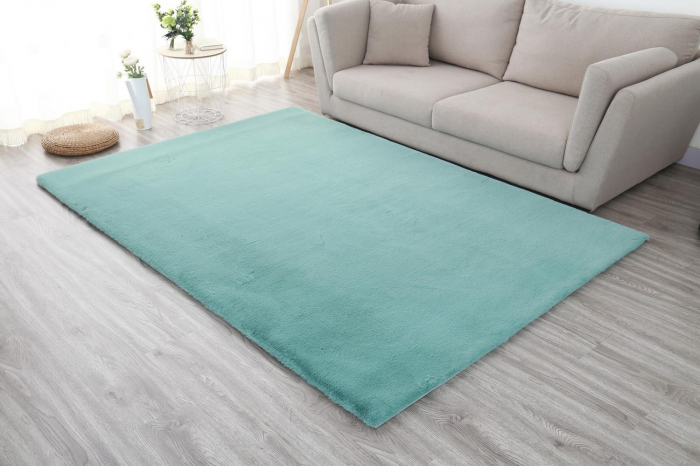 Covor Heinner Shaggy soft blanita Turcoaz 160x230 cm