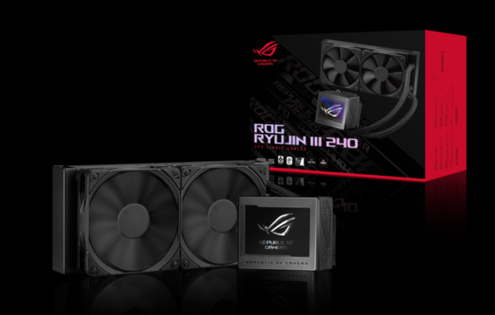 CPU COOLER ASUS ROG RYUJIN III 240 Water Block Water block dimention: 89 x 91 x 101 mm Block Material (CPU Plate): Copper Embedded FAN: YES - Speed: 5100 RPM + - 10% - Air Pressure: 5.53 mmH2O - Air