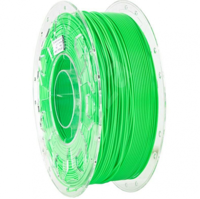 CREALITY CR PLA 3D Printer Filament, fluorescent green, Printing temperature: 190-220, Filament diameter: 1.75mm, Tensile strength: 60MPa, Size of filament wheel: Diameter 200mm, height 66mm, hole dia
