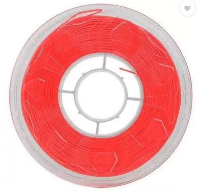 CREALITY CR PLA 3D Printer Filament, fluorescent red, Printing temperature: 190-220, Filament diameter: 1.75mm, Tensile strength: 60MPa, Size of filament wheel: Diameter 200mm, height 66mm, hole diame