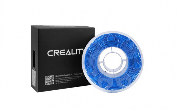 CREALITY CR-TPU 3D Printer Filament, blue, Glossy, 1kg, elastic,rezistent UV, Printing temperature: 210-240, Filament diameter: 1.75mm, Size of filament wheel: Diameter 200mm, height 66mm, hole diamet