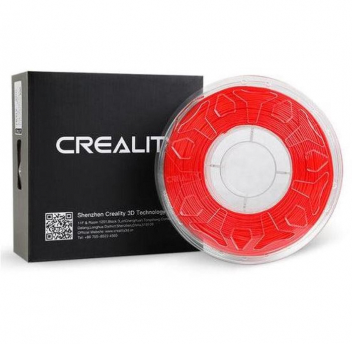 CREALITY CR-TPU 3D Printer Filament, RED, Glossy, 1kg, elastic,rezistent UV, Printing temperature: 210-240, Filament diameter: 1.75mm, Size of filament wheel: Diameter 200mm, height 66mm, hole diamete