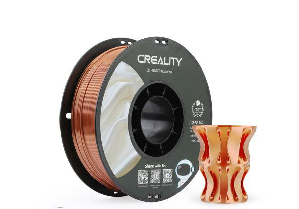 CREALITY PLA 3D Printer Filament, CR-SILK RED COPPER , Printing temperature: 190-220, Filament diameter: 1.75mm, Tensile strength: 60MPa, Size of filament wheel: Diameter 200mm, height 66mm, hole diam